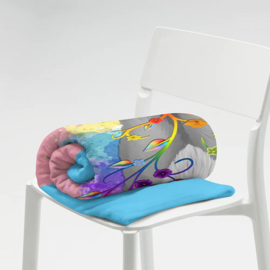 Transgender Pride Fox Blanket (2023) product image (7)