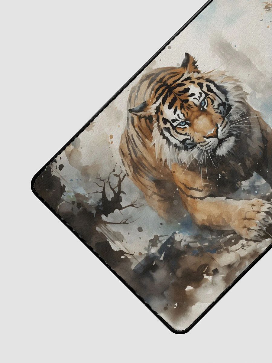 Tiger Watercolor Paint Desk Mat product image (3)