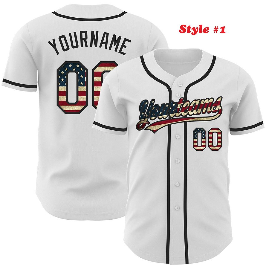 Authentic Baseball Jersey, Custom Baseball Jersey, Personalized Sport Jersey, Colorful, Flowers, Number, Special Logo Custom product image (4)