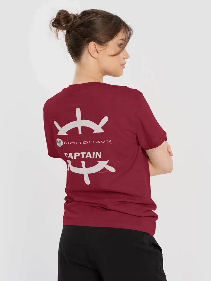 Nordhavn Captain - T-Shirt - Dark Shirt w/White Logo product image (1)