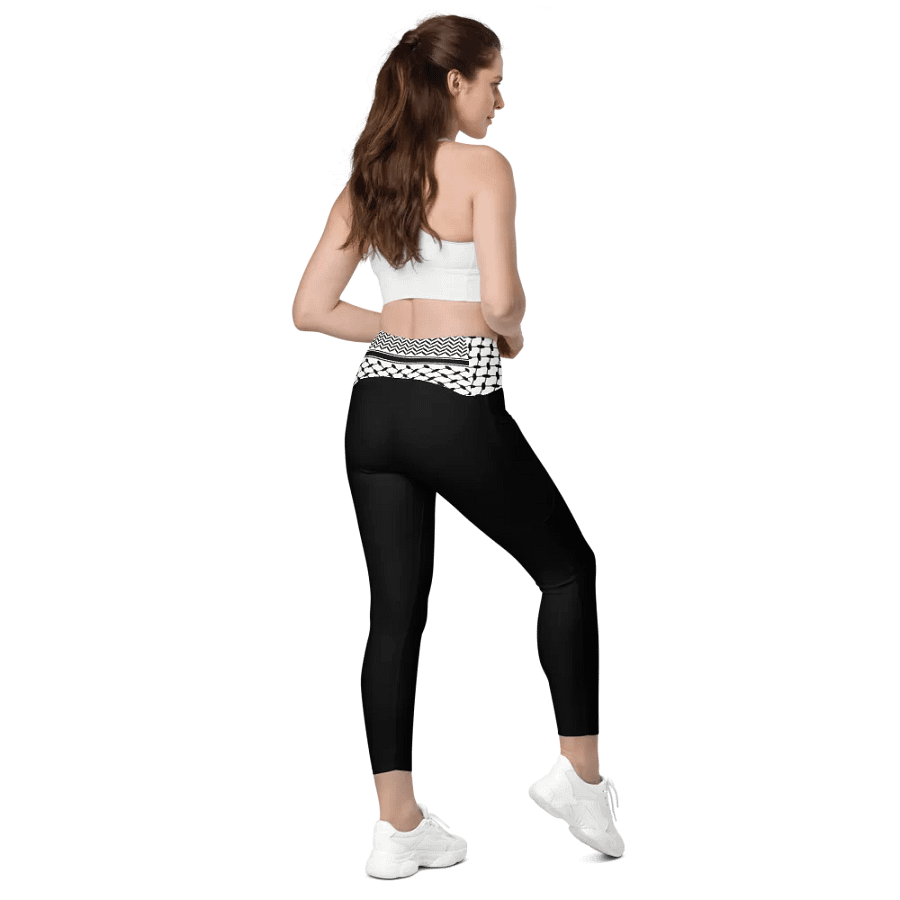 Kuffiiyeh Waistband Leggings with Pockets! product image (10)