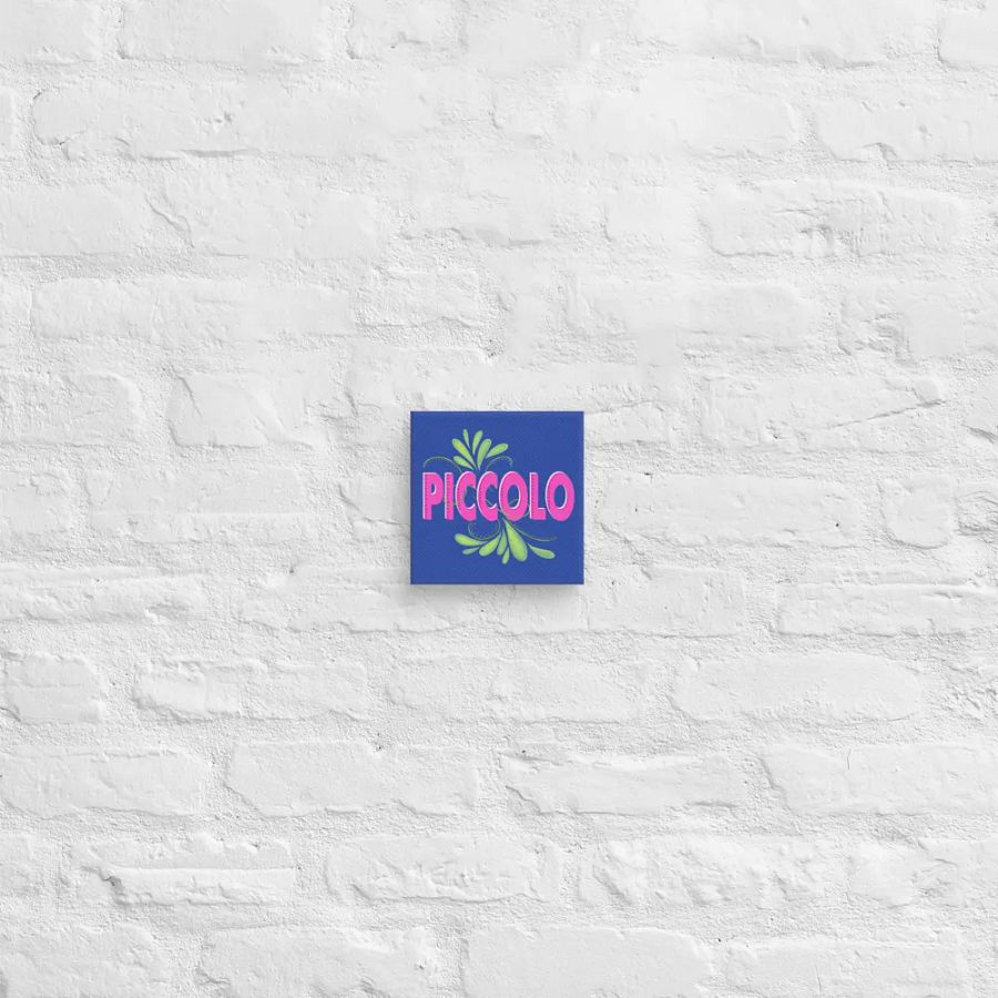 Flute Flourish Wall Canvas- Piccolo (Royal Blue) product image (2)