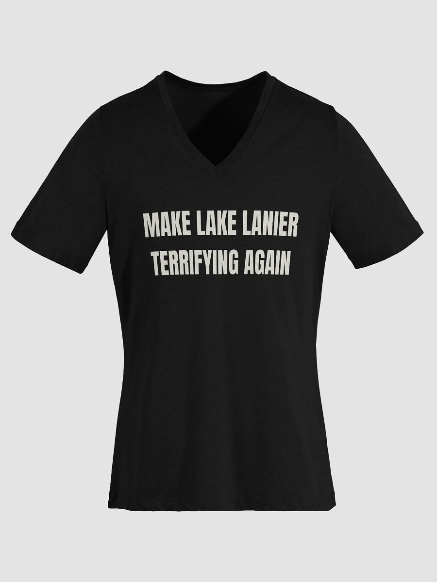 Make Lake Lanier Terrifying Again Ladies V-Neck Shirt product image (1)