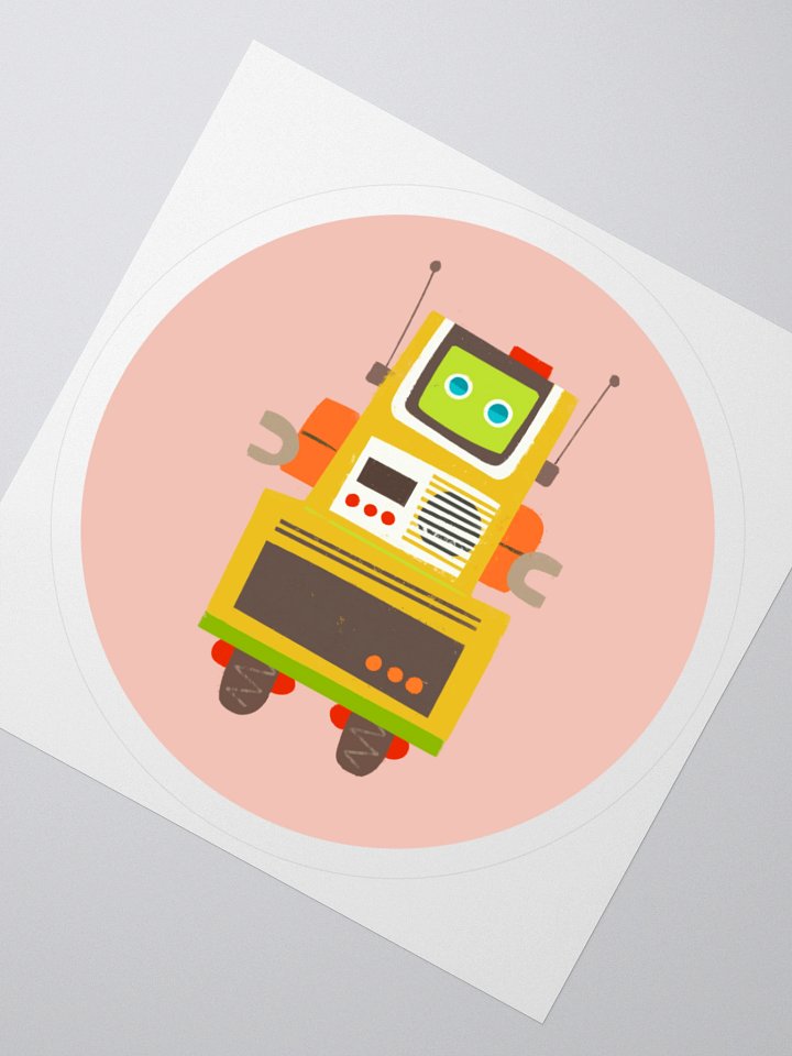Bungalow the Atomic Robot - Round Stickers product image (5)