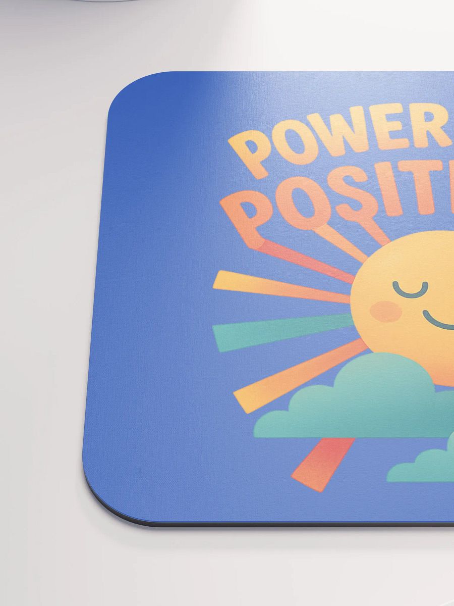 Powered by Positivity – Smiling Sun Mouse Pad product image (6)