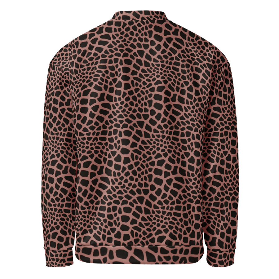 Brown Giraffe Bomber Jacket product image (2)