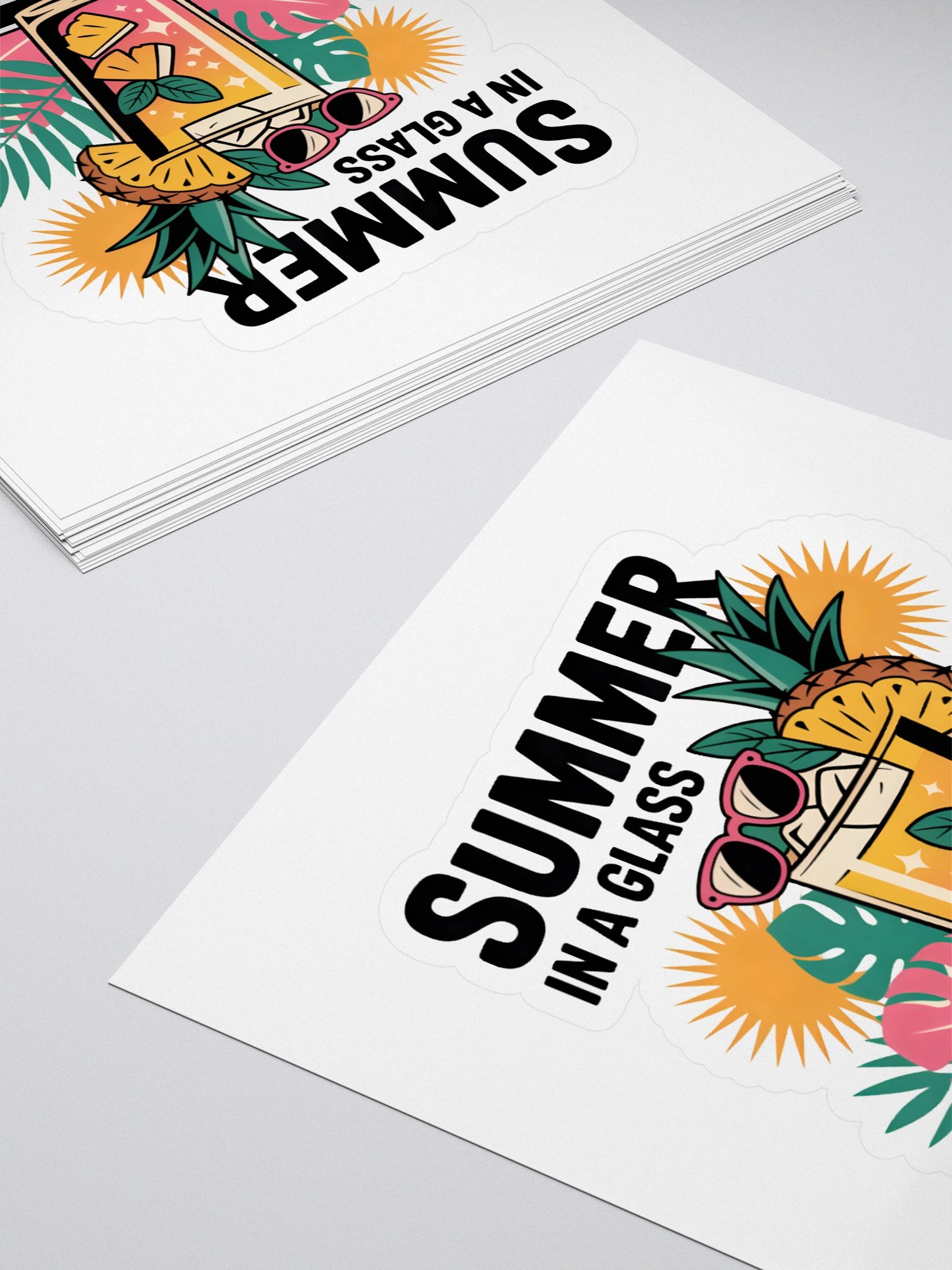 Tropical Vibes Kiss Cut Stickers product image (4)
