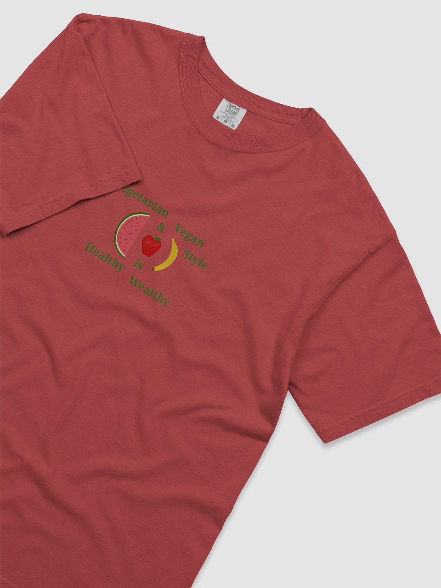 Healthy Is Wealthy Vegetarian & Vegan T-Shirt product image (5)