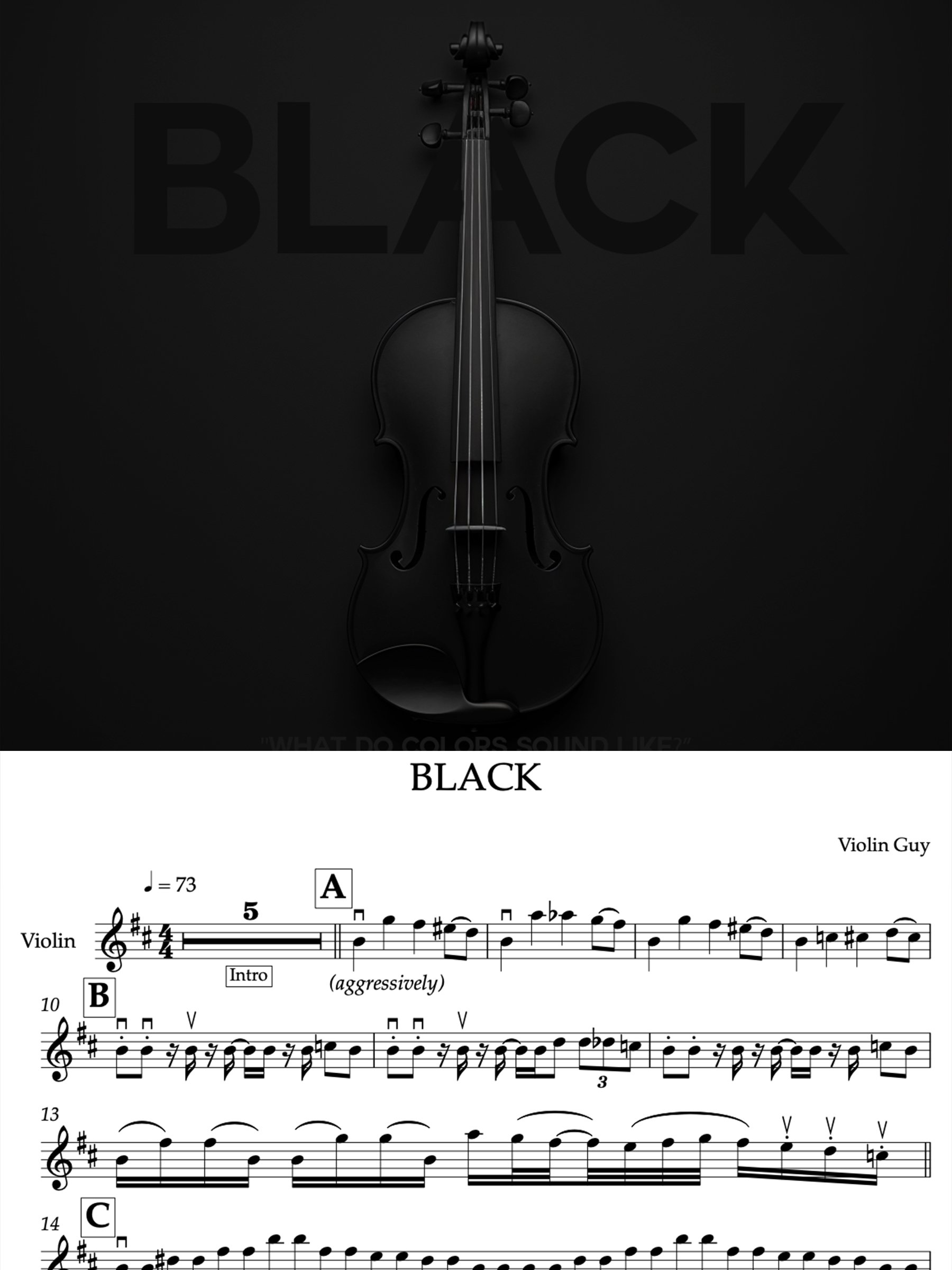 BLACK - Sheet Music product image (1)