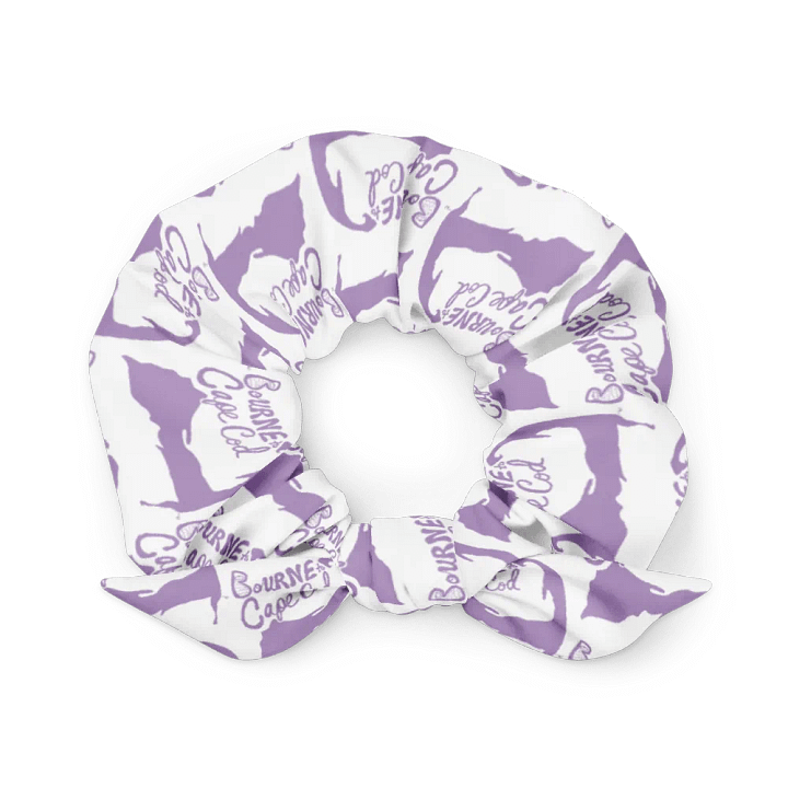 BOURNE to Cape Cod™ | Hair Tie | Coastal Chic | All-Over Logo Print | East Side Lavender on White product image (1)