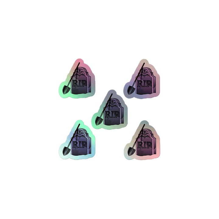 Tombstone - Kiss-Cut Holographic Sticker Sheet product image (1)