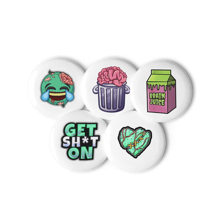 KillrZombie Emote Pin Buttons Set 1 product image (2)