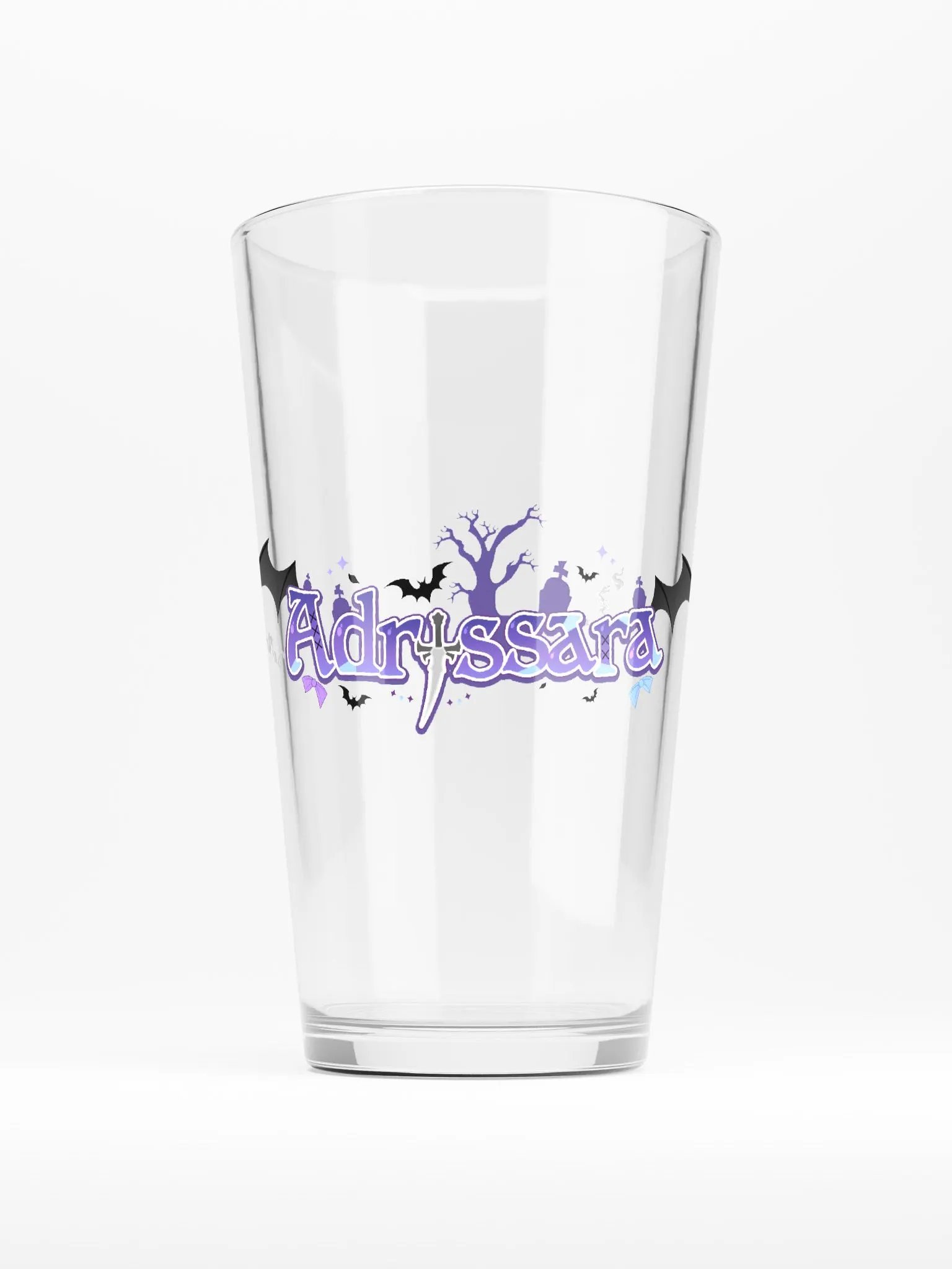 Adrissara Logo Pint Glass product image (1)