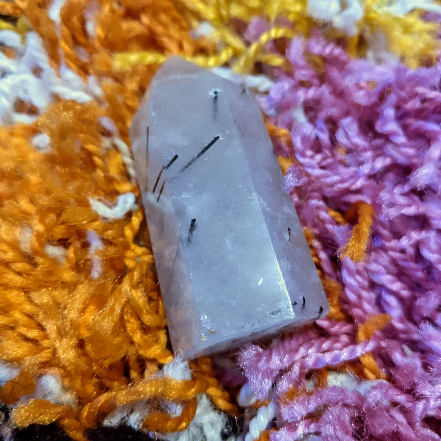 65.6g Rutile Tourmaline in Quartz Tower product image (1)