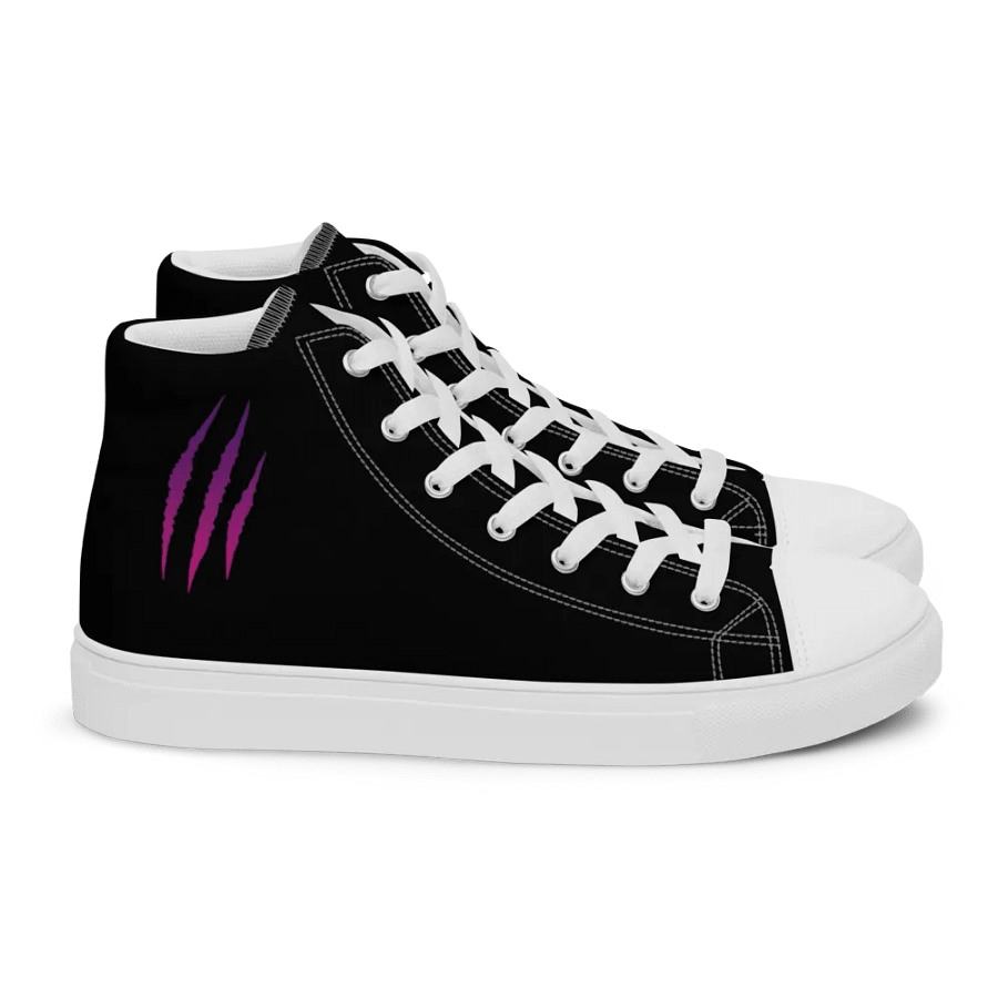 "DJ Benji Beatz Scratch Logo" Women's High Top Canvas Shoes product image (2)