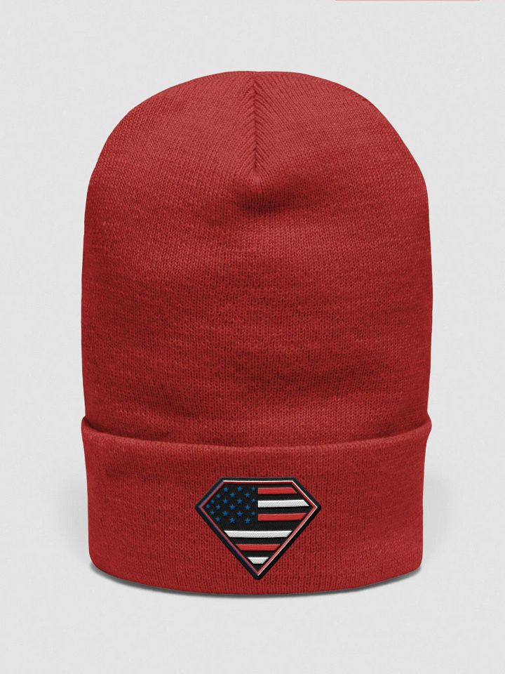 Cuffed Beanie: Dark MAGA Diamond product image (1)