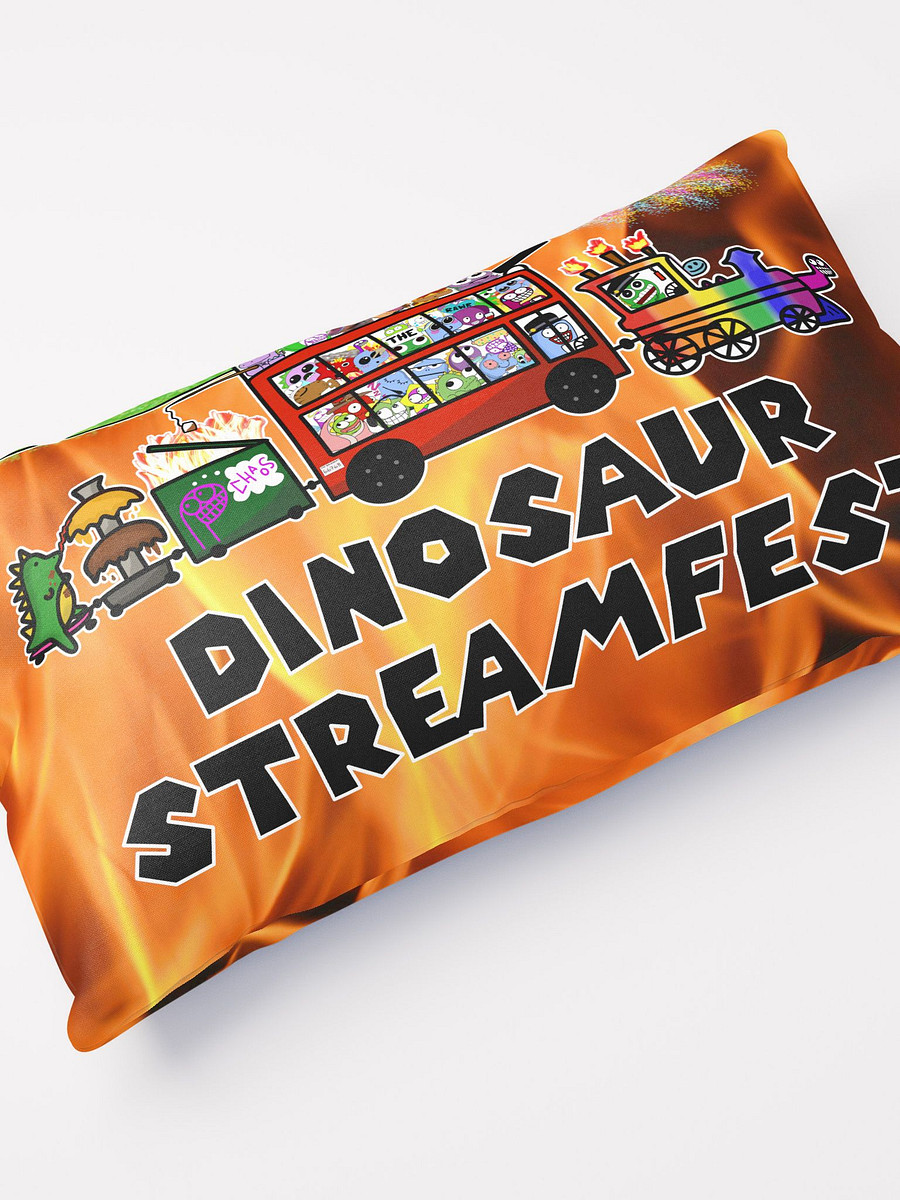 Dinosaur Streamfest Pillow - Basement Shop