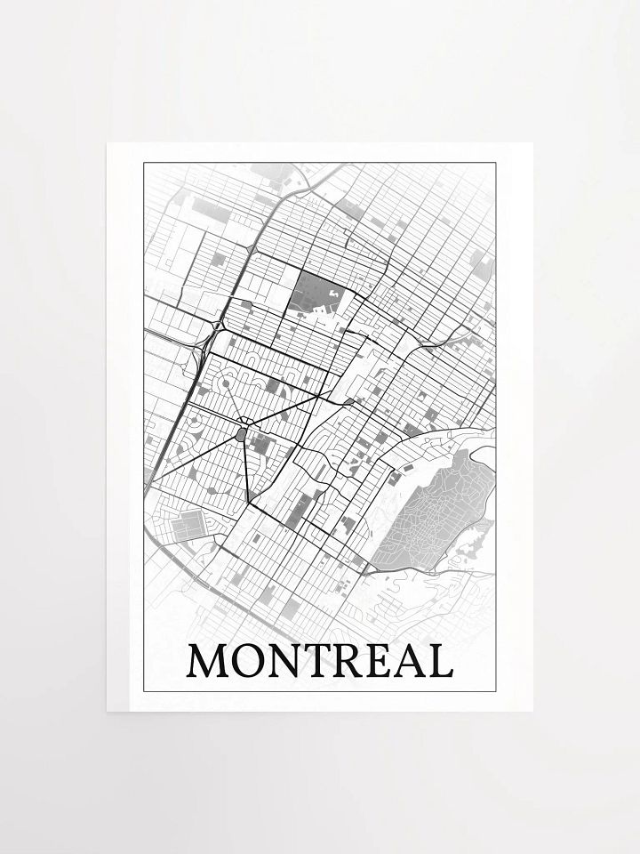 Montreal, Canada, city map print product image (1)