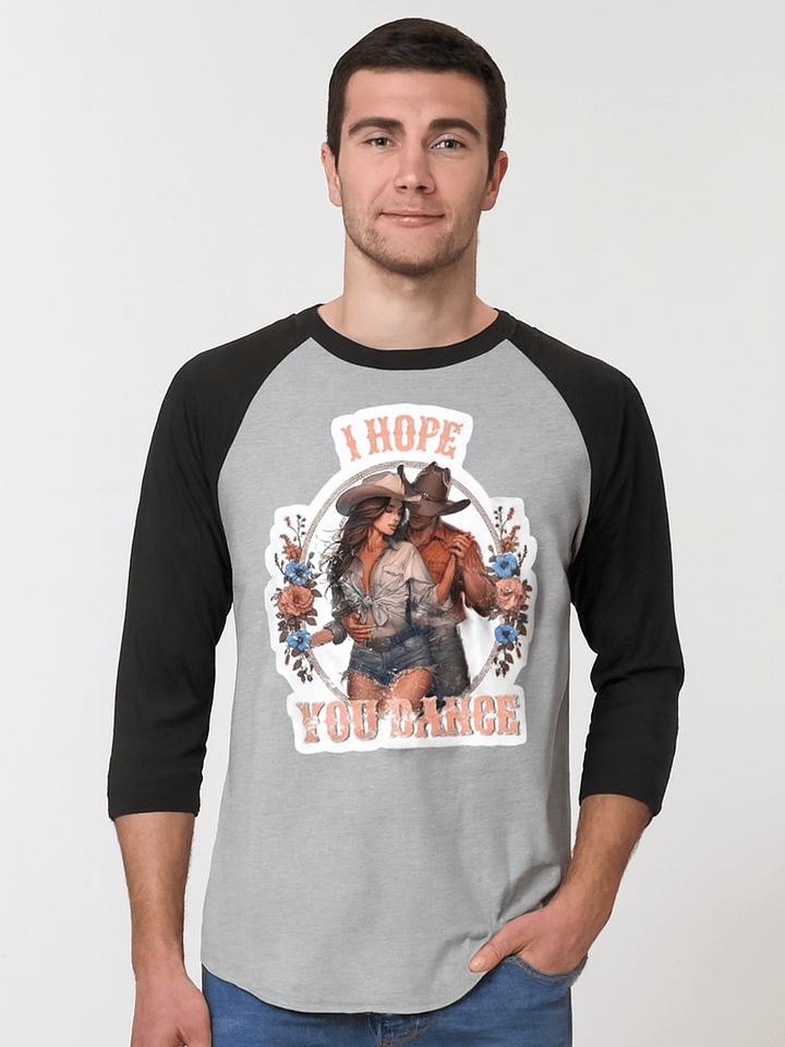 Dancing Cowboy Love Raglan Long Sleeve T-Shirt product image (1)