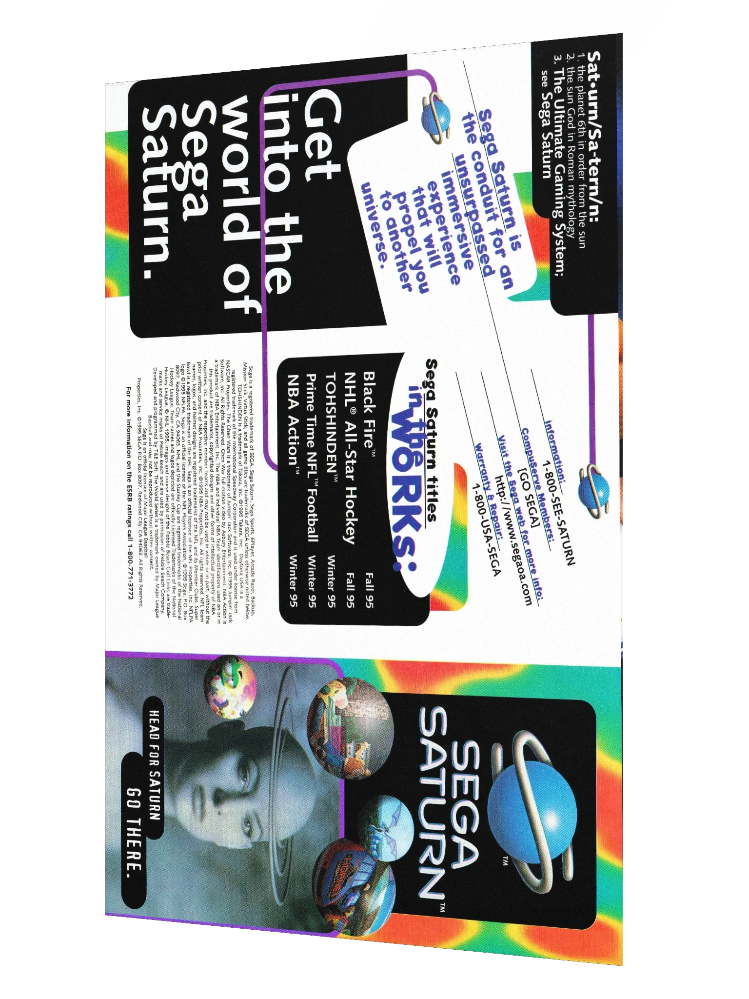 Sega Saturn - Promotional Poster/Flyer product image (2)