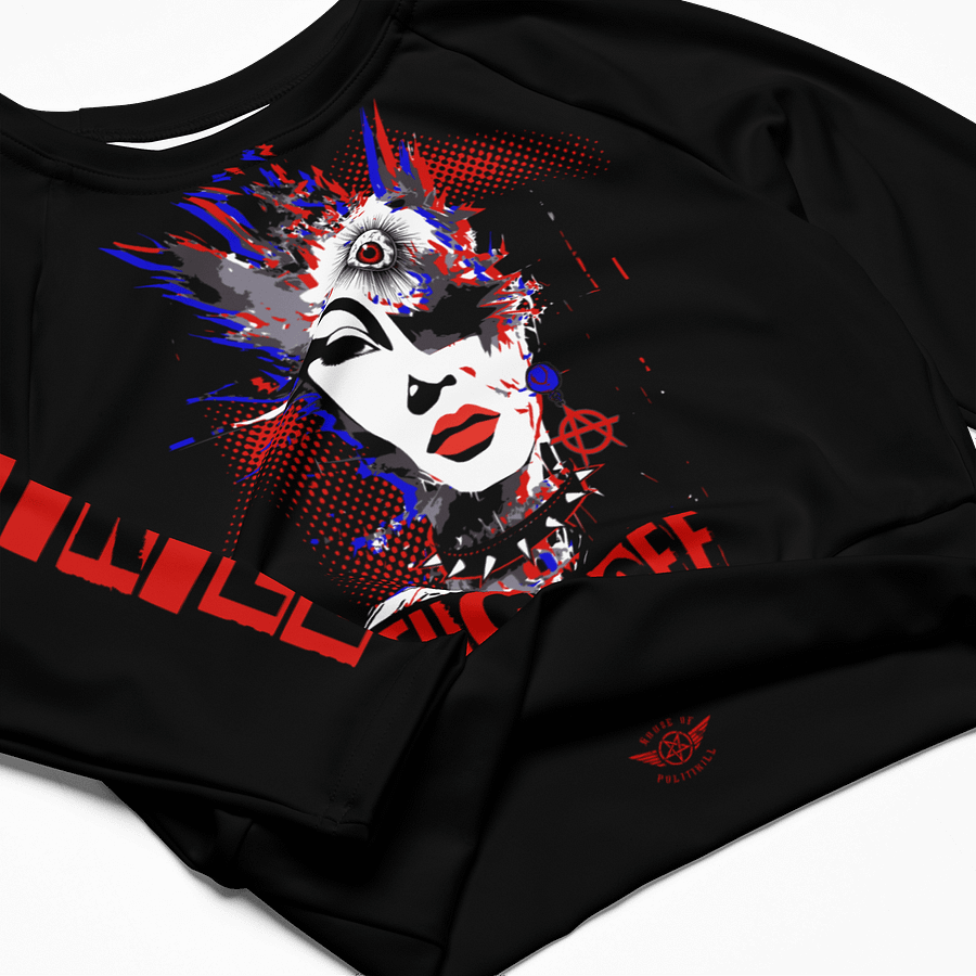 Psycho Oracle // Recycled Long Sleeve Crop Top product image (3)