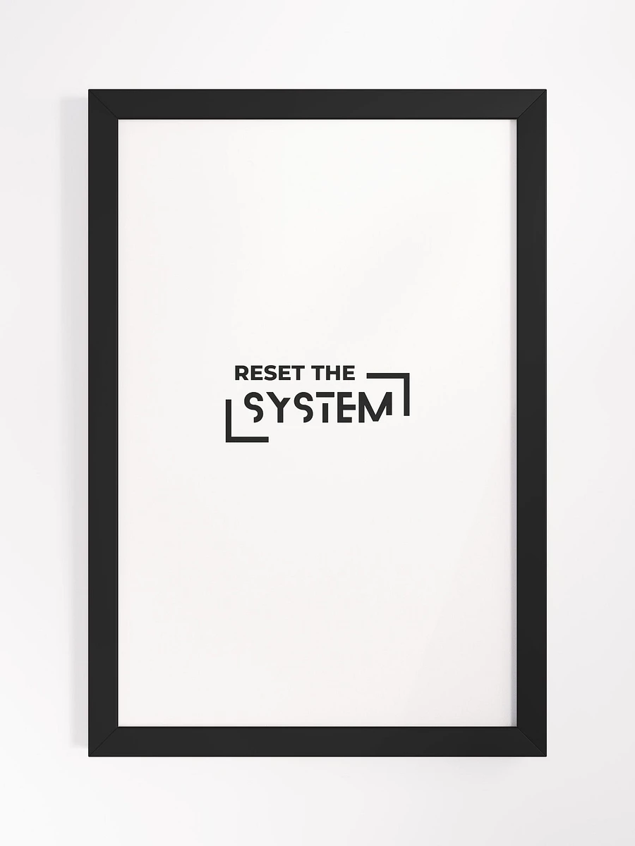 Framed matte poster reset the system product image (1)