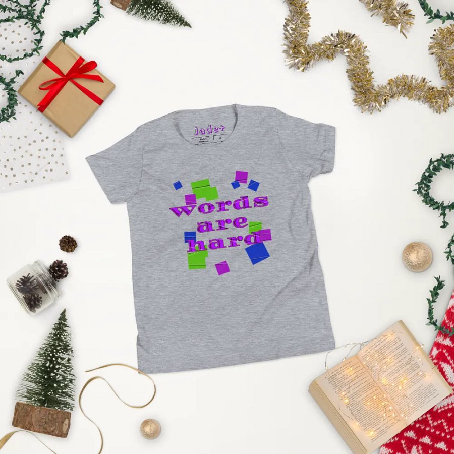 Words are hard Youth T-Shirt product image (162)