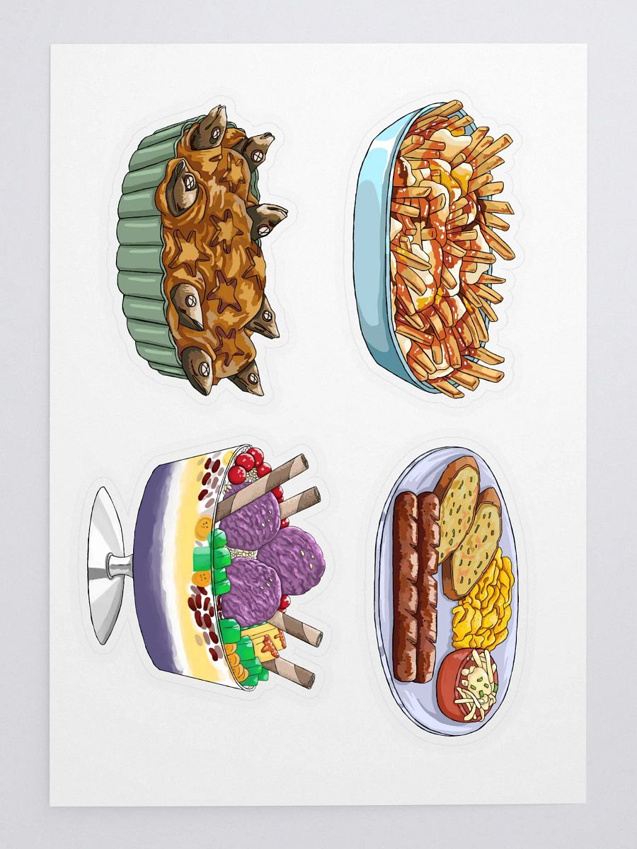 Food themed sticker sheet (3rd batch) product image (3)