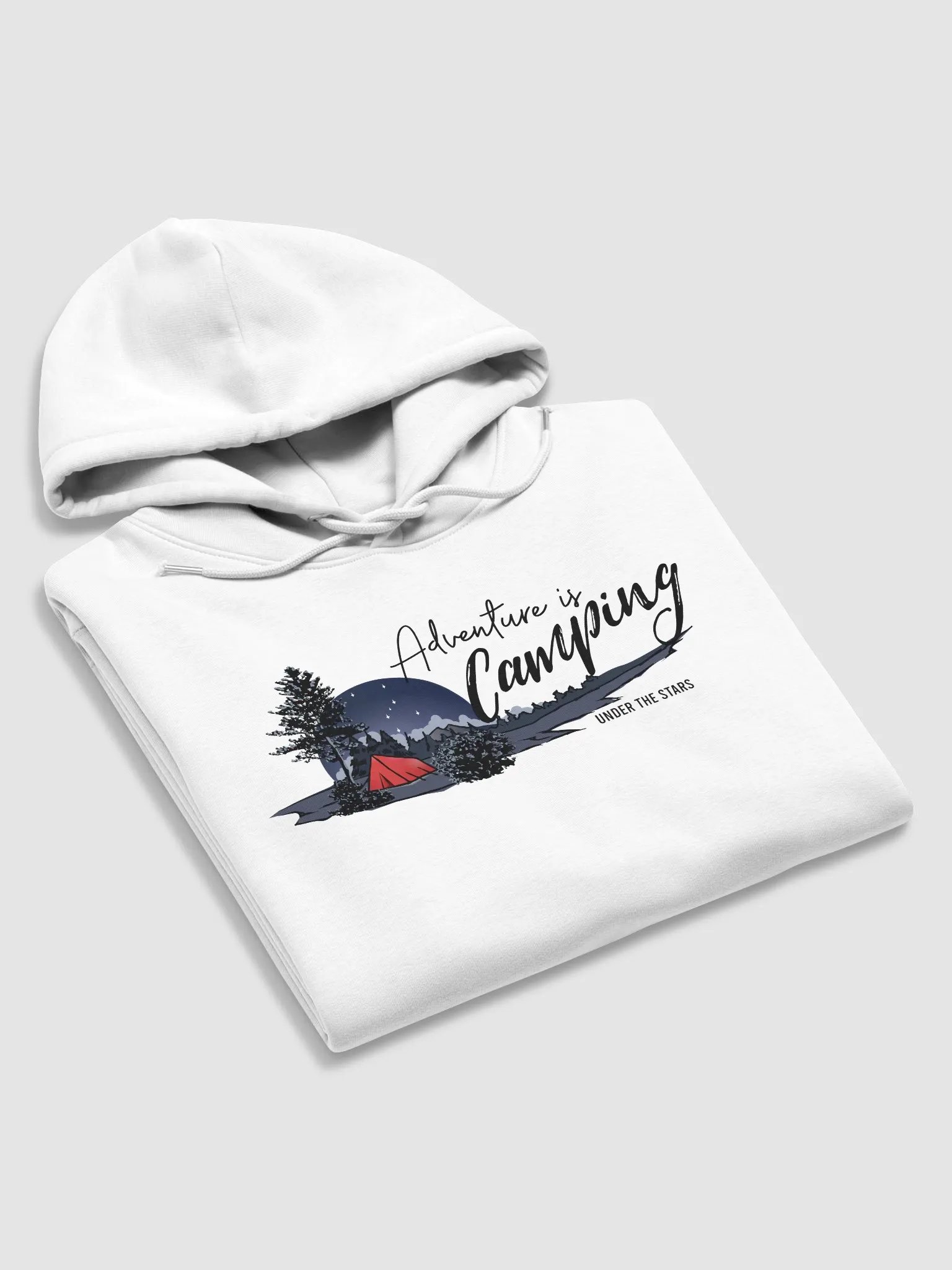 Eco Hoodie - Light - Adventure is Camping product image (3)