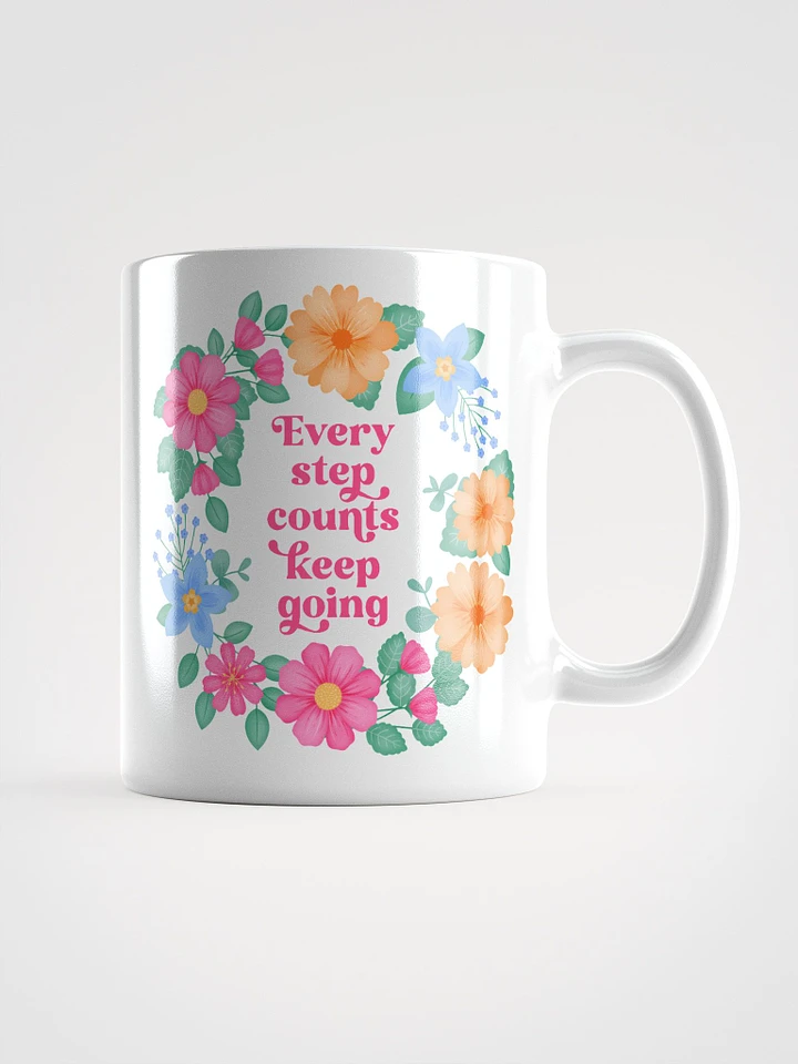 Every step counts keep going - Motivational Mug product image (1)
