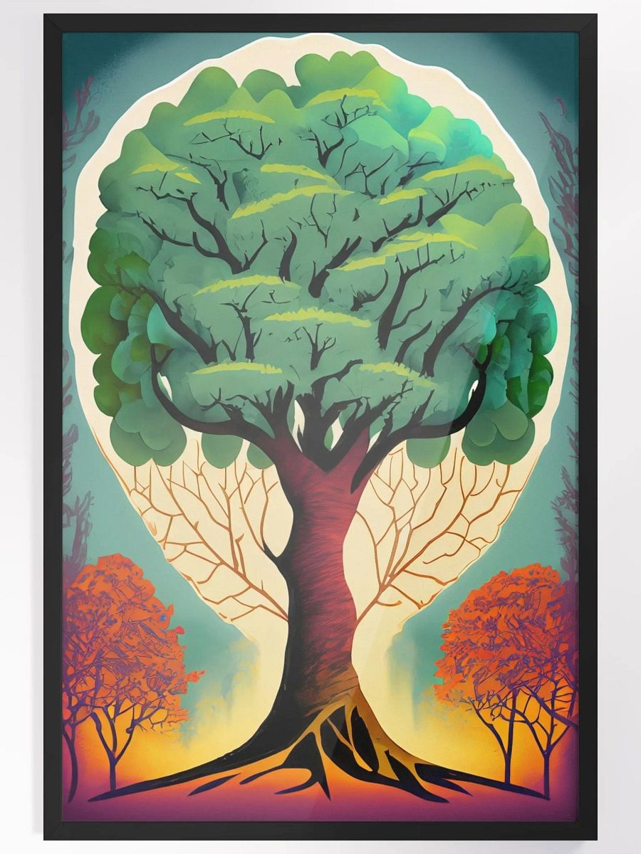 Capture the Tranquility of Sunrise Through the Trees in a Framed Matte Poster product image (4)