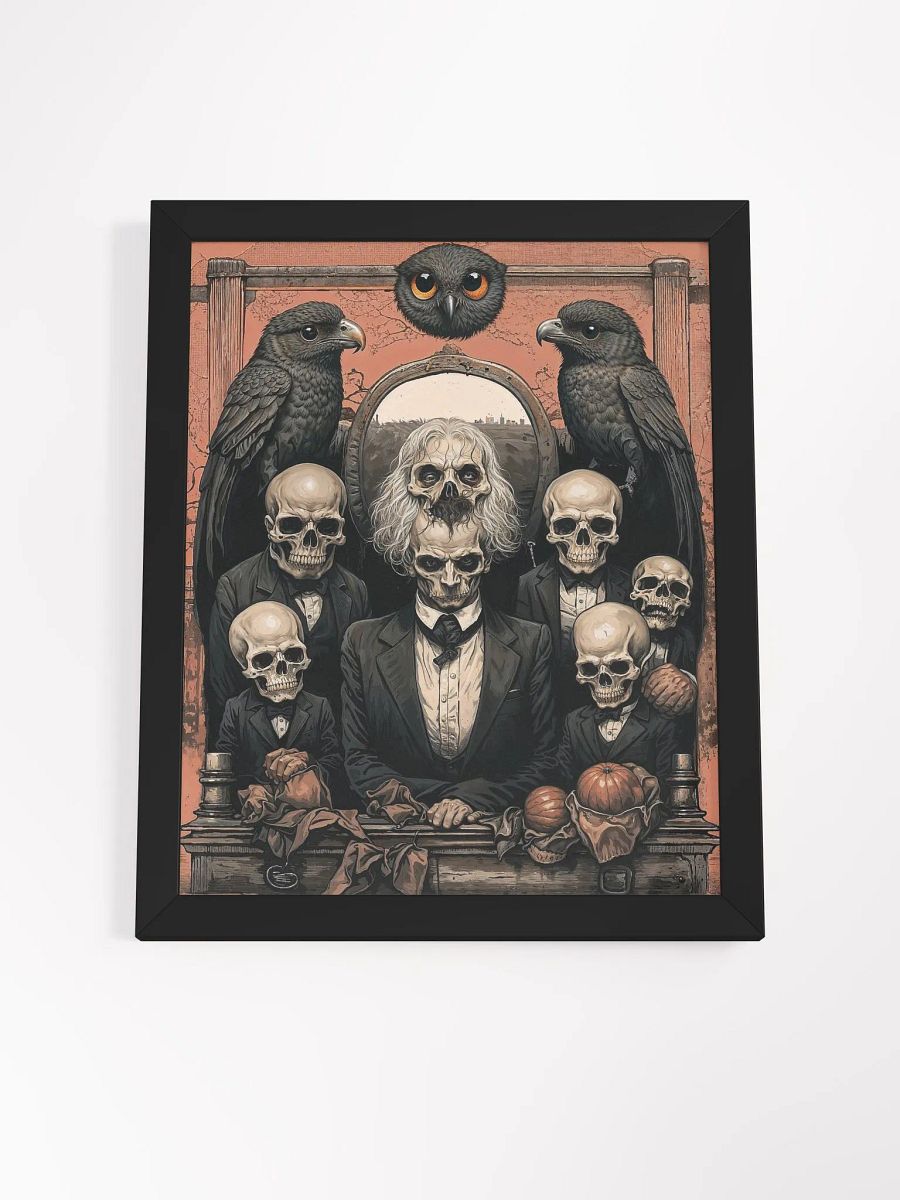 Skull-Faced Surreal Framed Print product image (20)