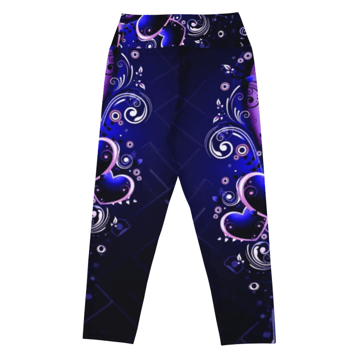 Mystic Hearts All-Over Yoga Capri Leggings product image (2)