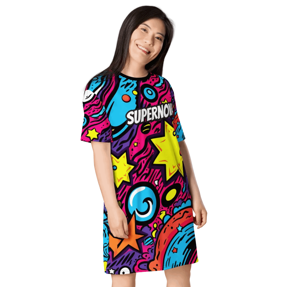 Supernova Dodgeball Club T-Shirt Dress product image (8)