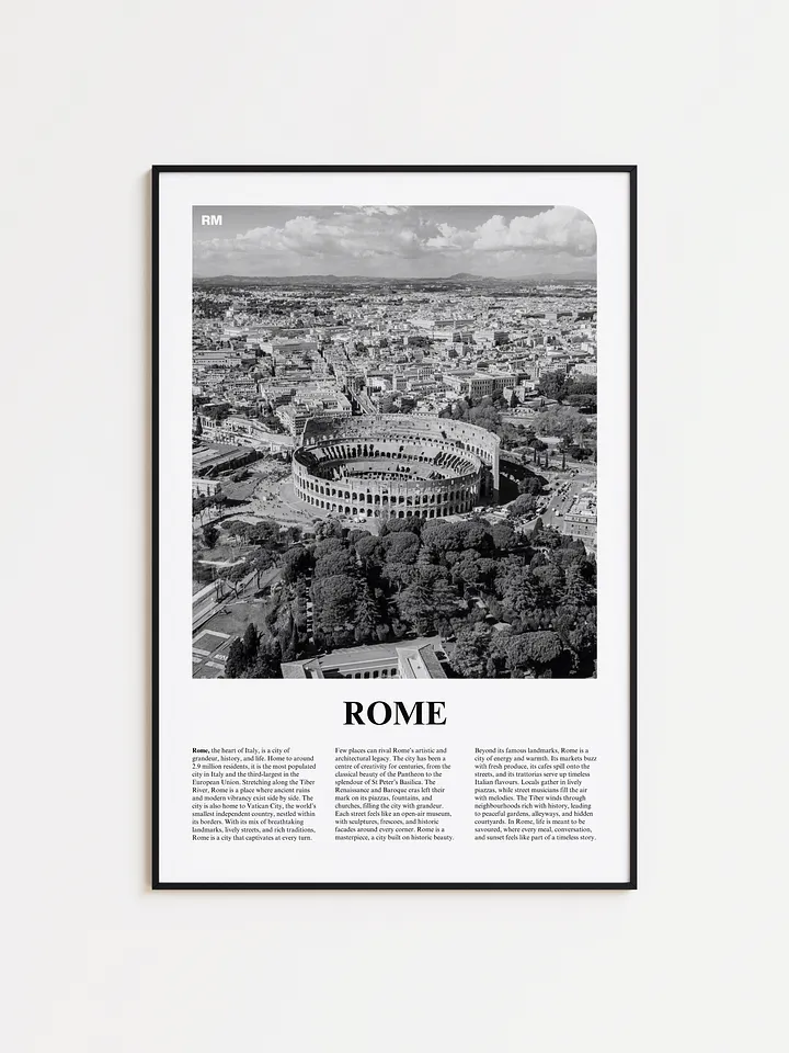 Rome 01 Newspaper Poster product image (1)
