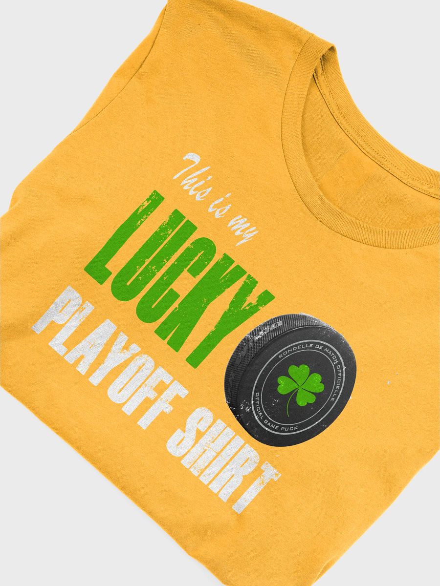 Funny Hockey T-Shirt – This is My Lucky Playoff T-Shirt – Beer League Hockey Shirt for Men – Gift for Hockey Players & Playoff Warriors product image (6)