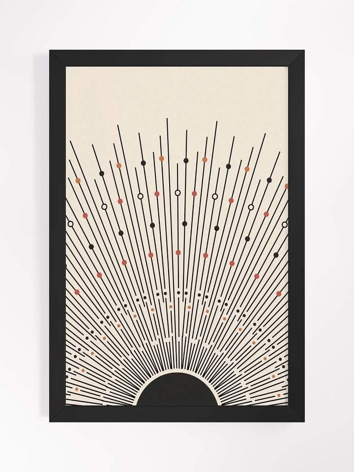 Radiant Burst Framed Poster product image (2)