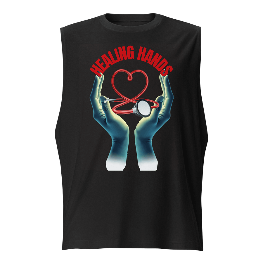 Healing Hands Heart Stethoscope Muscle Tank product image (1)