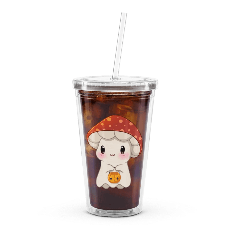 Mushie Ghost Plastic Tumbler product image (4)
