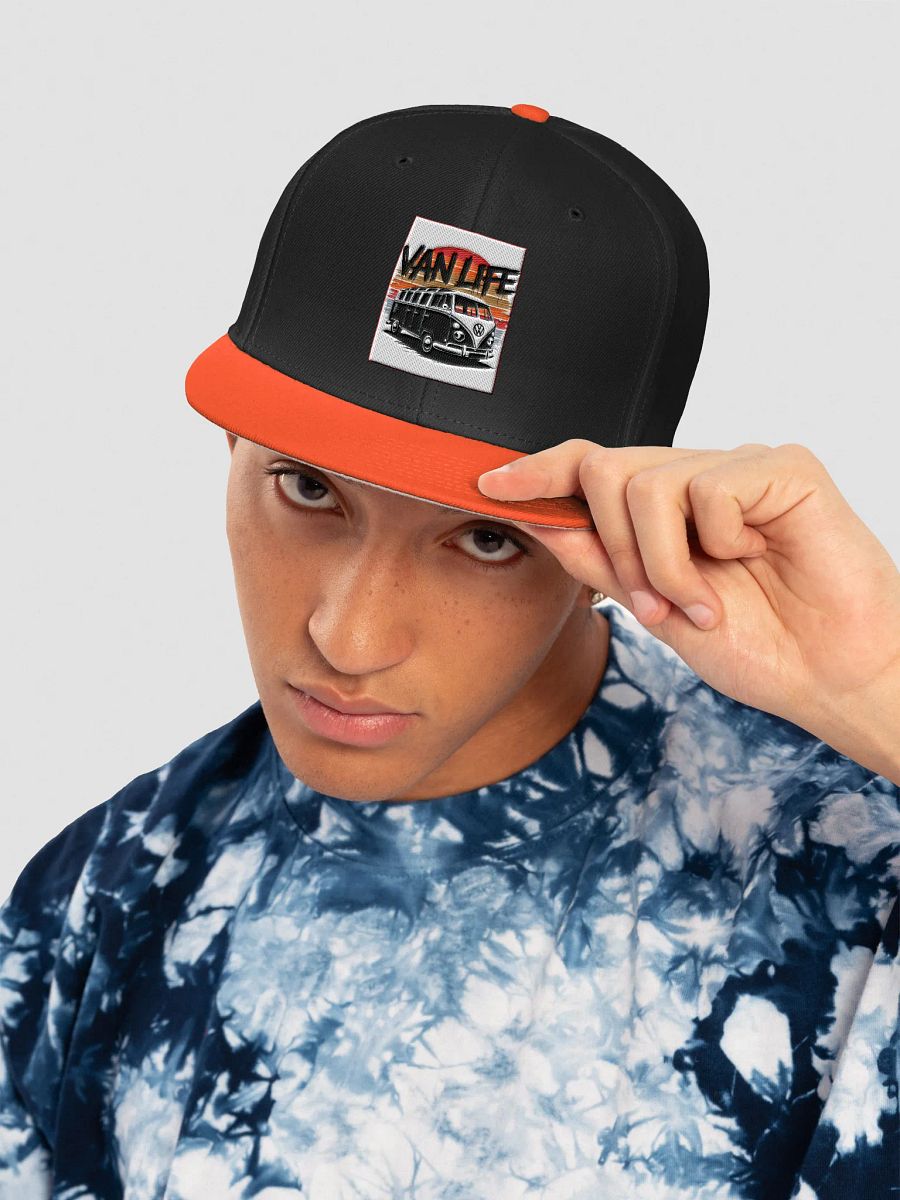 Orange "Van Life" Snapback Cap product image (5)