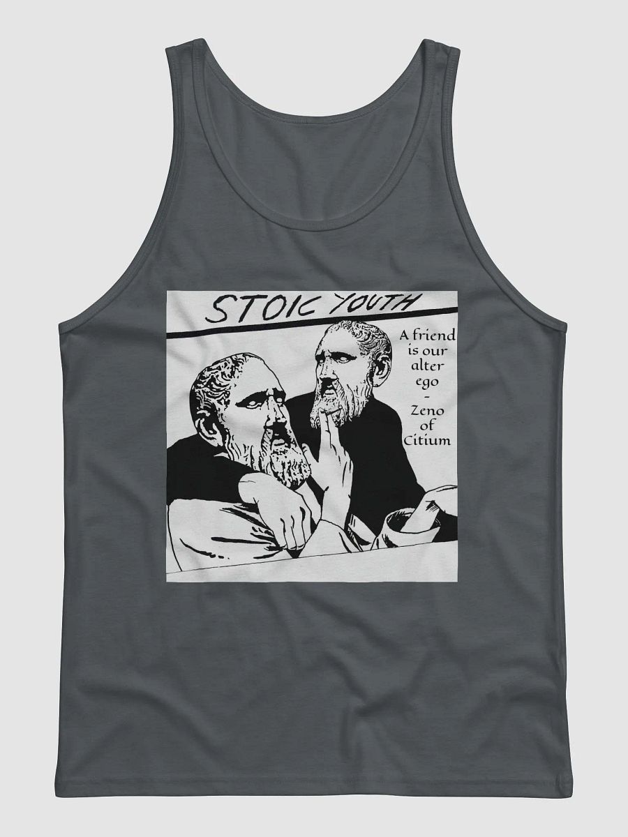 Stoic Youth Zeno of Citium quote Bella+Canvas Jersey Tank product image (1)