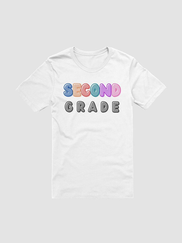 2nd Grade Teacher Bubble Letters Graphic T-Shirt product image (2)