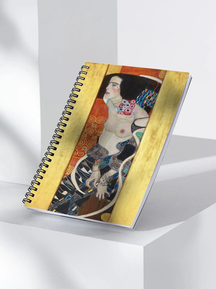 ''Judith II (Salome)'' by Gustav Klimt Spiral Notebook product image (3)