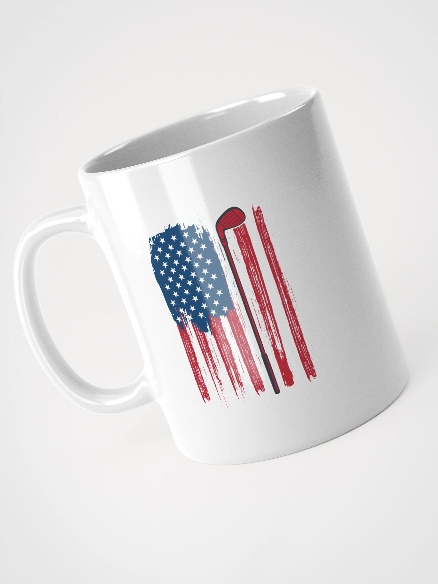 USA Flag Golfing Patriotic Swing Mug product image (2)