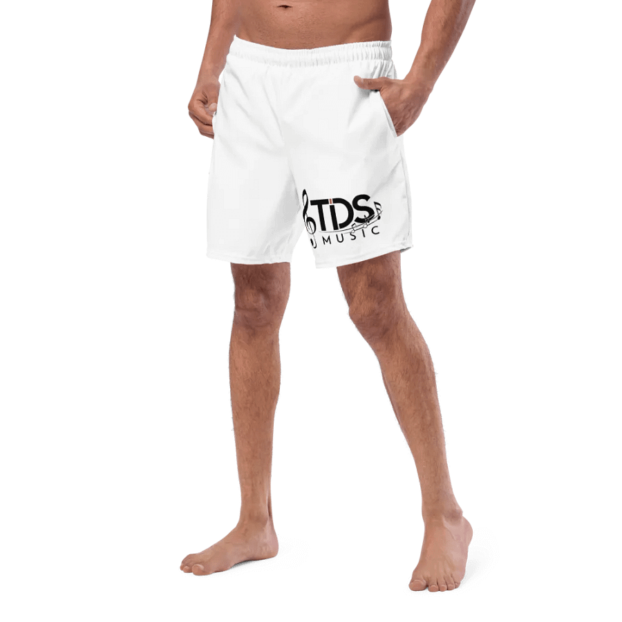 TDS Music Men's White Swim Trunks product image (8)