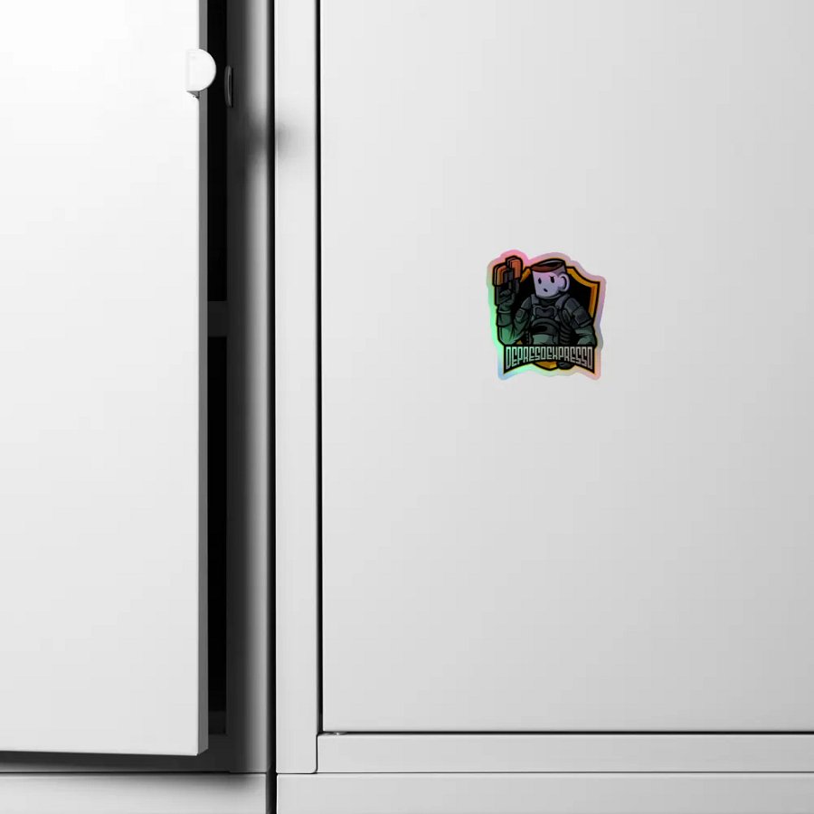 Depreso Logo Kiss-Cut Holographic Stickers product image (4)