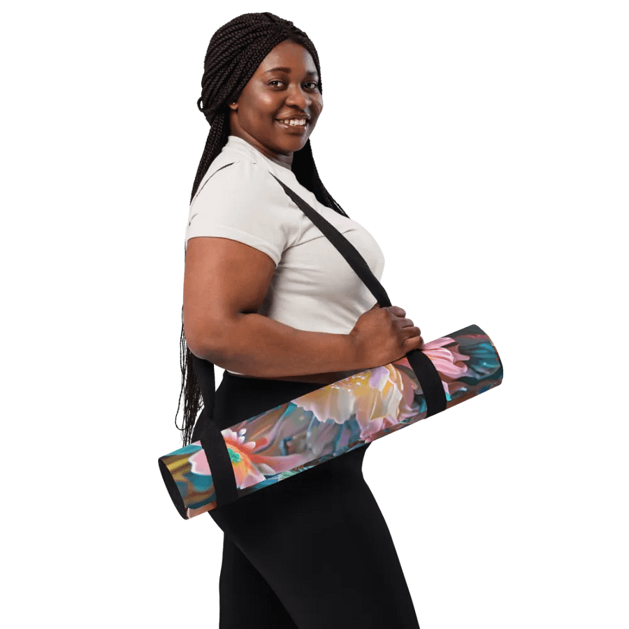 Iridescent Flowers Yoga Mat product image (11)