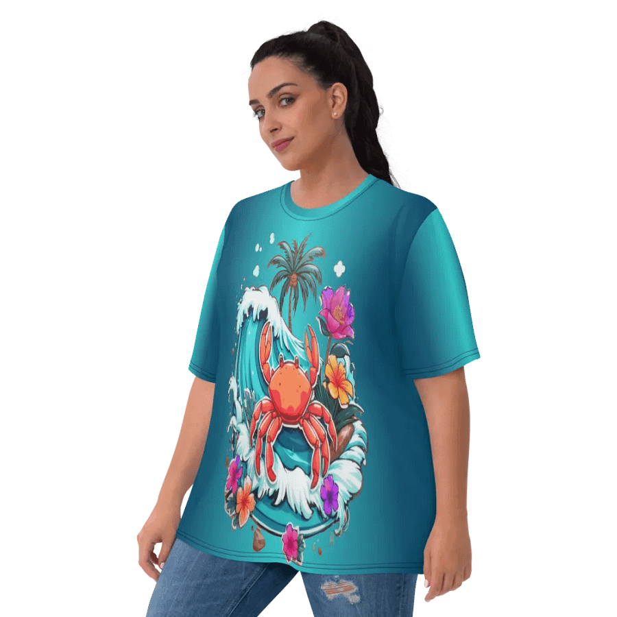 Tropical Crab All Over Print T-shirt product image (6)