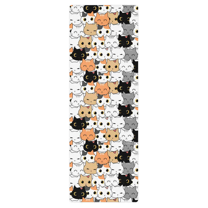 Crazy Cat Person Yoga Mat product image (2)