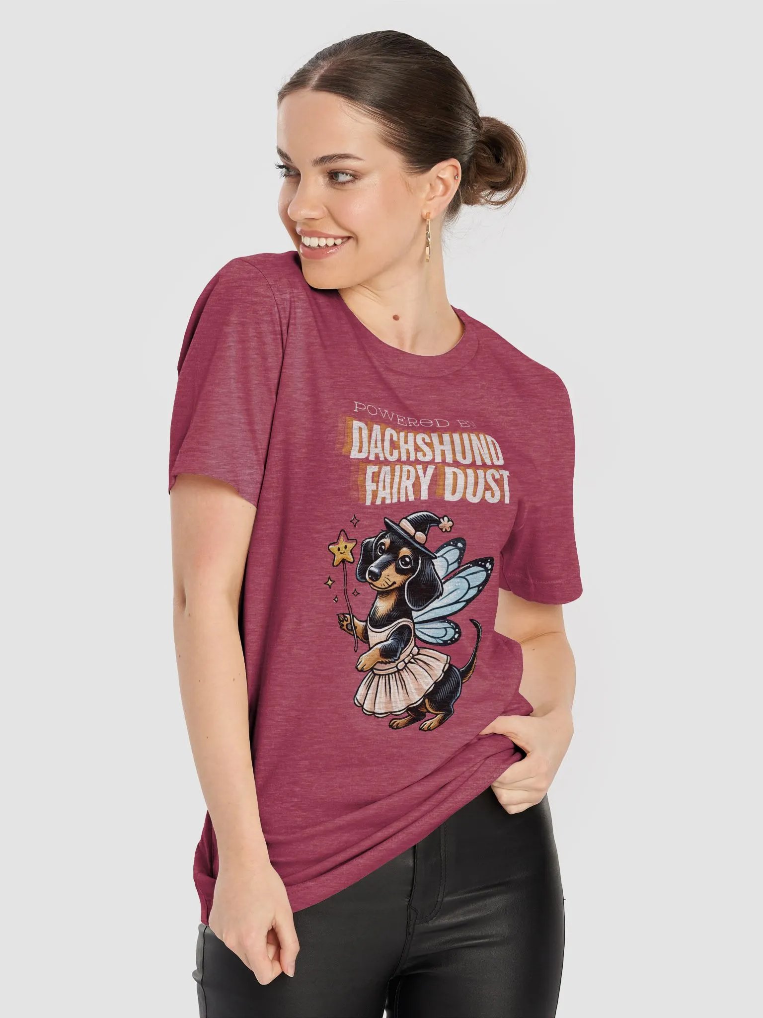 Powered By Dachshund Fairy Dust T-Shirt product image (22)